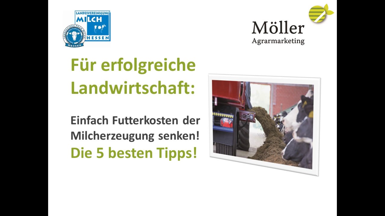 F&uuml;r Milchviehbetriebe - 5 Tipps wie Sie K&uuml;he richtig f&uuml;ttern und Futterkosten senken!