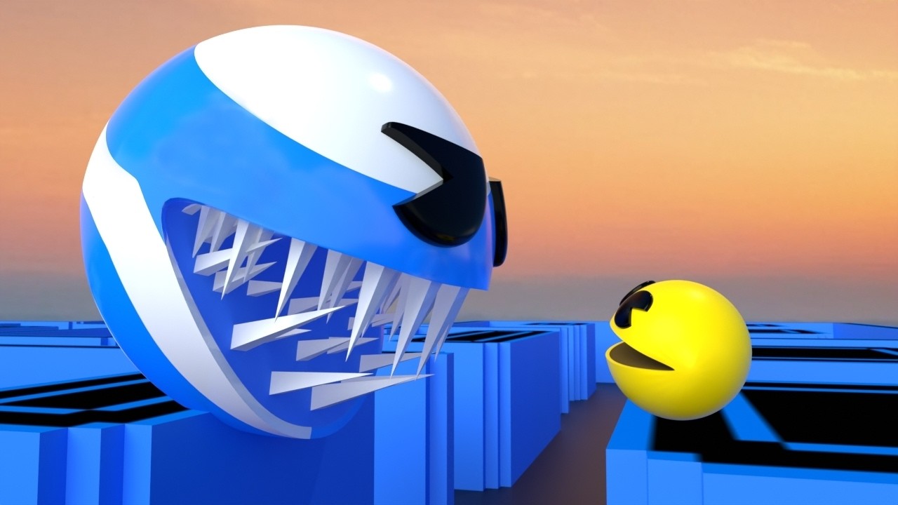 Pacman Vs Blue Candy Monster