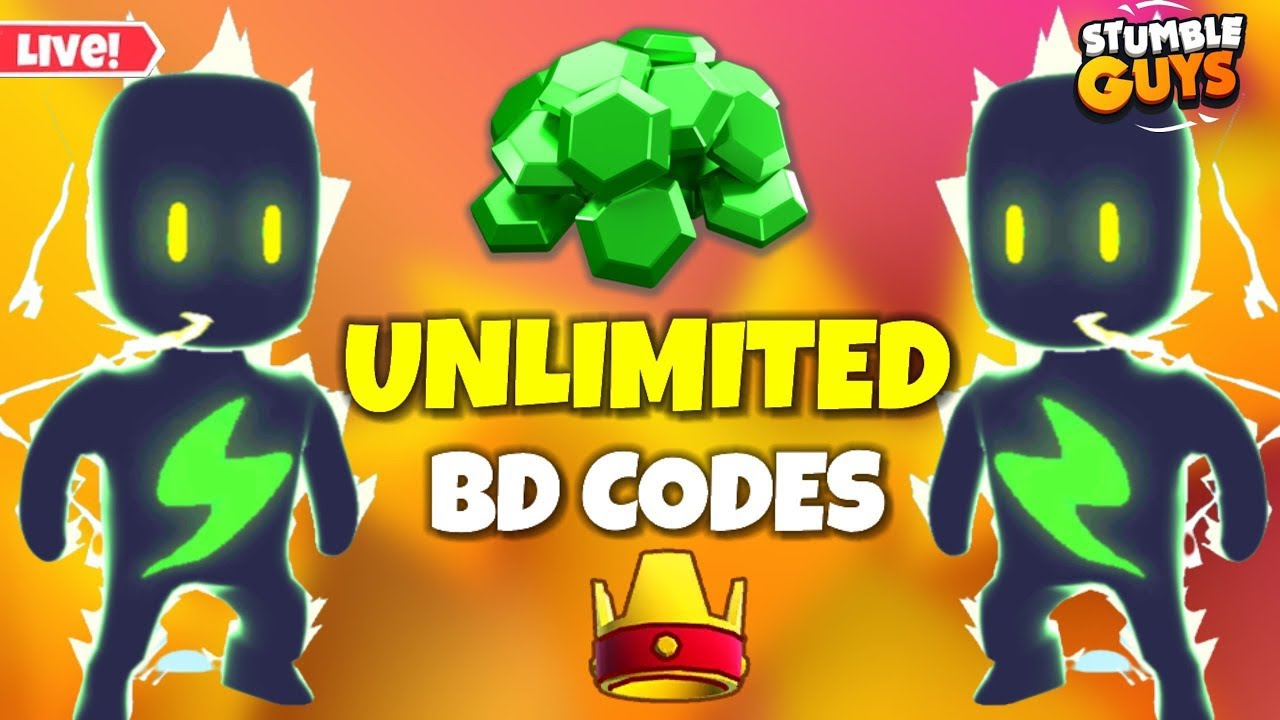 STUMBLE GUYS 0.50.3 UNLIMITED BD CODES BLOCK DASH LIVE INW SERVER