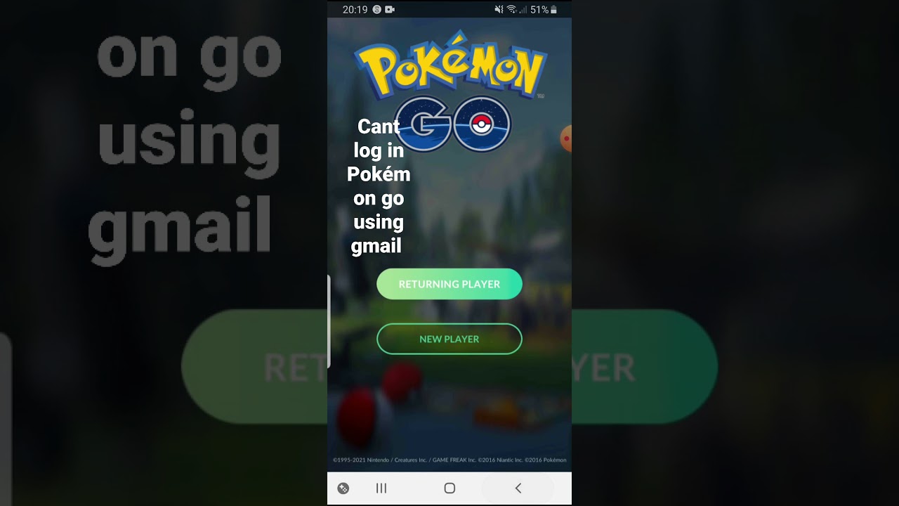 Pokemon go logging in problem   cant use gmail