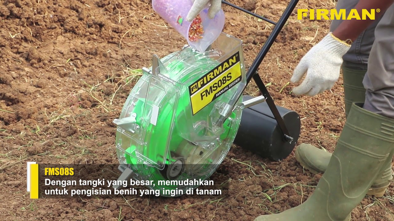 Tinggal dorong langsung tanam! | Alat penanam benih FIRMAN FMS08S