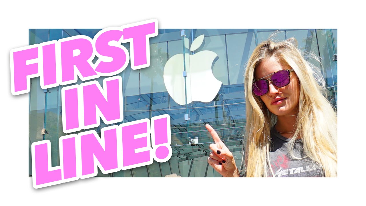 First in line for iPhone 7 at the Apple Store! | iJustine