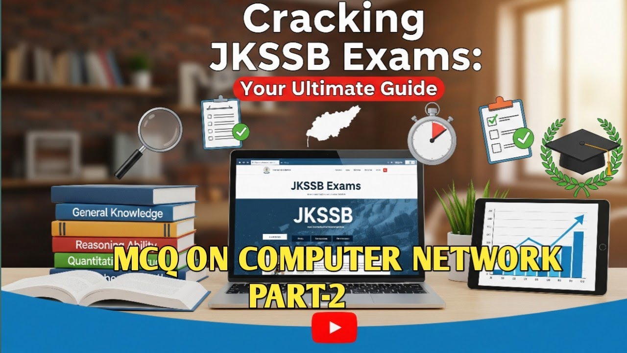 Mcq on Computer network 2 for competitive exams|jkssb exams|ssc|Naib Tehsildar|jkpsi|mcq practice. 