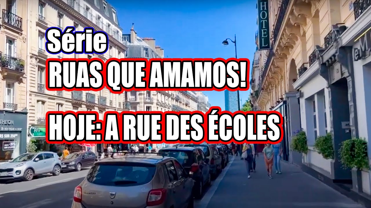 RUAS QUE AMAMOS EM PARIS! HOJE, A RUE DES ÉCOLES! #paris #andredegrossi #torreeiffel