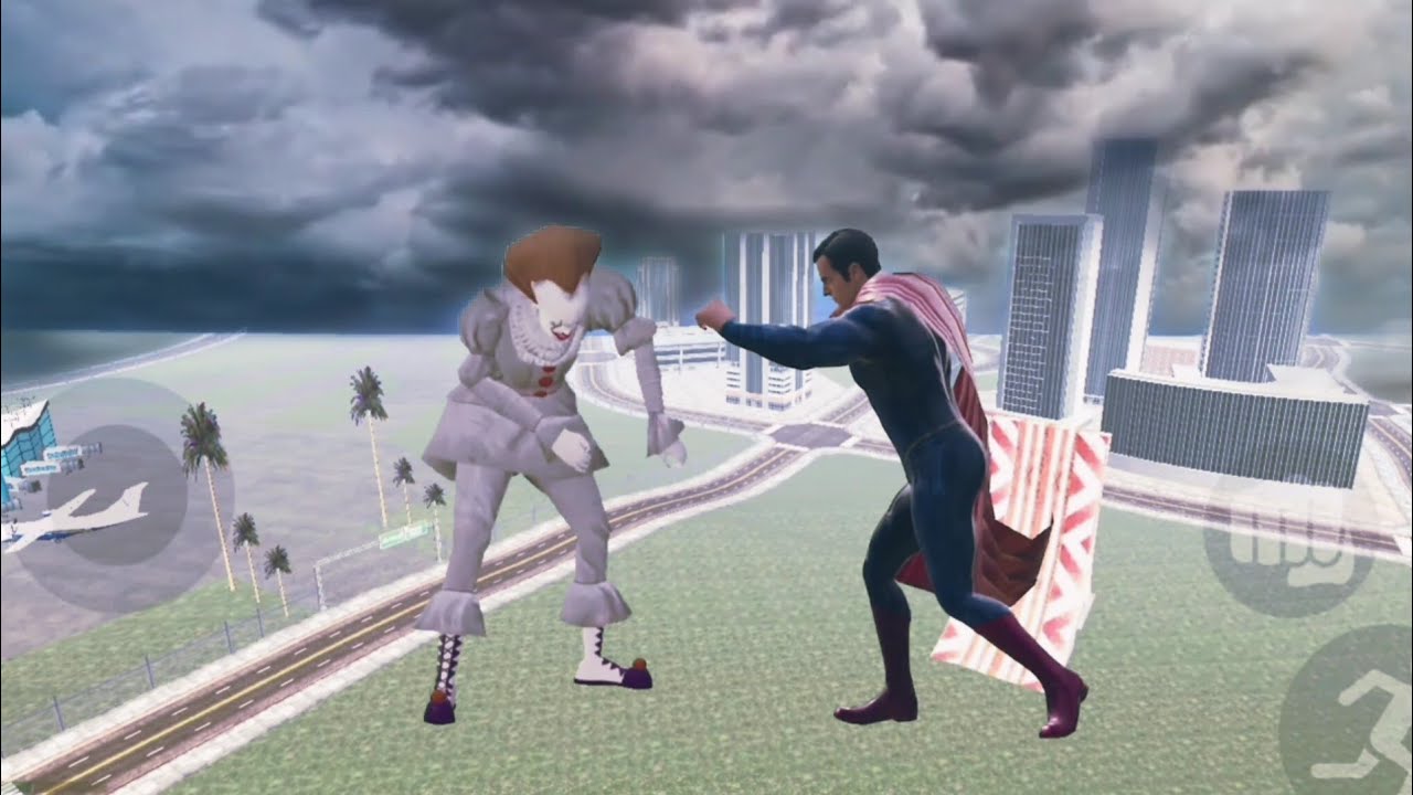Franklin become super Man to fight Pennywise in Indian bike driving 3d