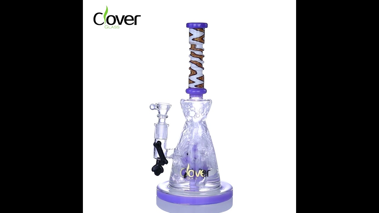 10.74-Inch Cute Creature Glass Rig WPD-367 with 14mm Female Joint and Spiral Neck Design