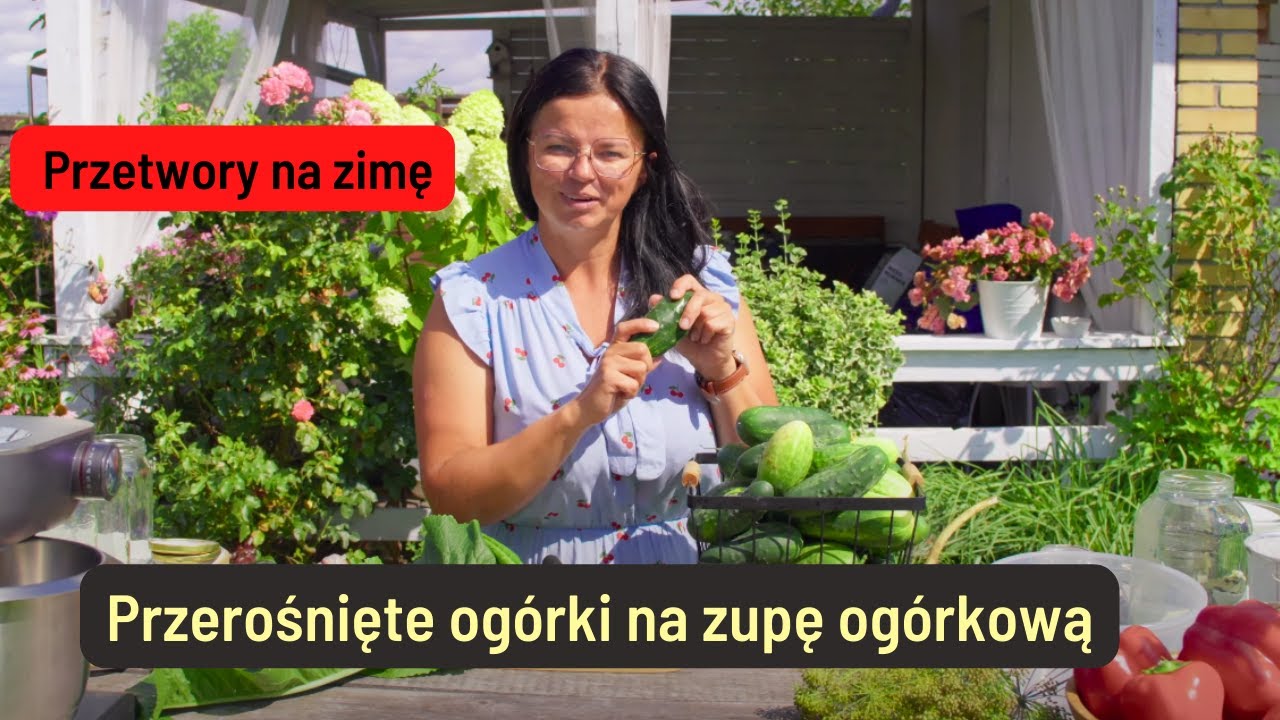 Przerośnięte ogórki na zupę ogórkową . Przetwory na zimę
