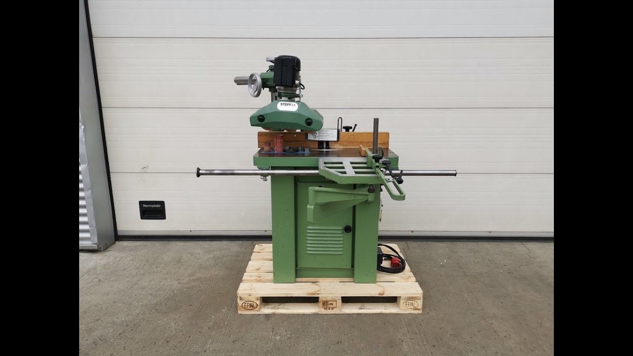 Tischfräse SAMCO Typ SP 1000 259 inkl. Vorschubapparat GEWEMA Typ Steff 34