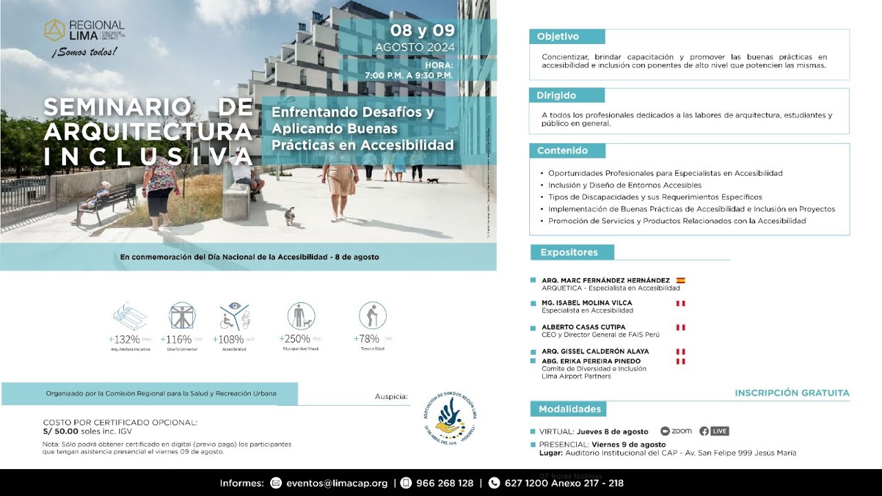 ARQUITECTURA INCLUSIVA Enfrentando Desafíos y Aplicando Buenas Prácticas en Accesibilidad | DÍA 1