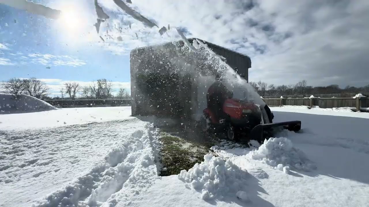 Blowing Snow with the Husqvarna November 2025