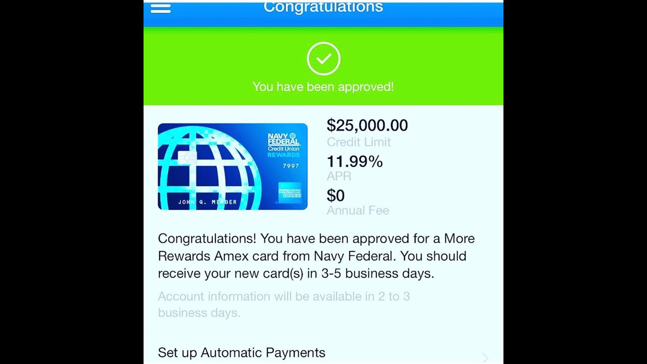 $25,000 Navy Federal More Rewards American Express Credit Card Review