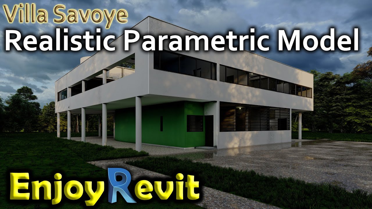 Villa Savoye - Virtual Tour (Parametric Revit Model)