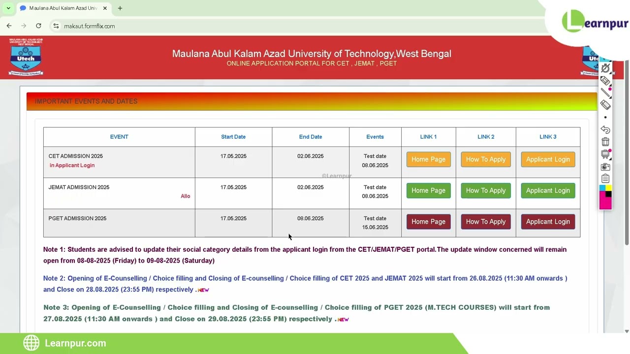 🥳MAKAUT CET/JEMAT Counselling Result 2025 is OUT!🔥🔥