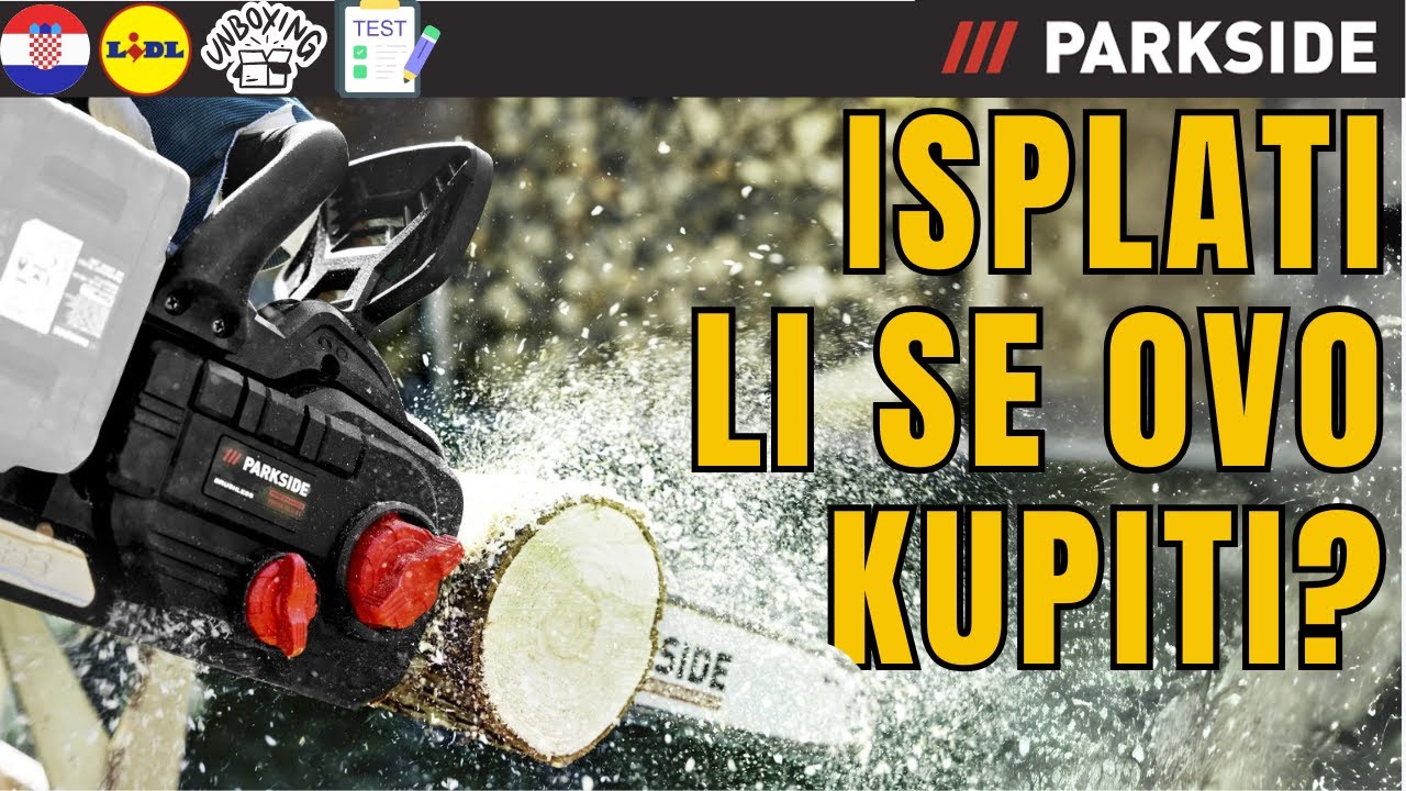 AKUMULATORSKA MOTORNA PILA Parkside Performance PPKSA 40-li B2 HRVATSKA HRVATSKI LIDL