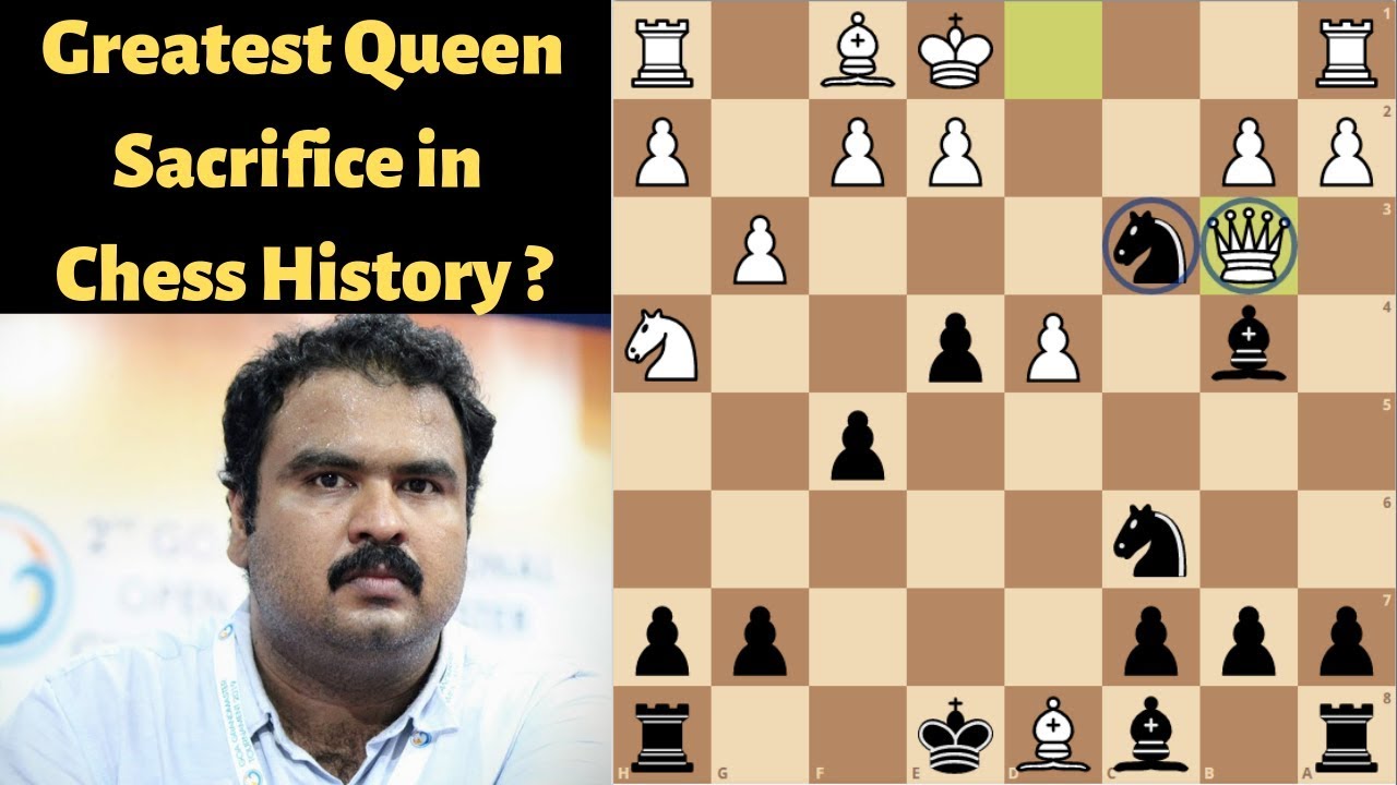 Greatest Queen Sacrifice in Chess History || Game of century by Rathnakaran