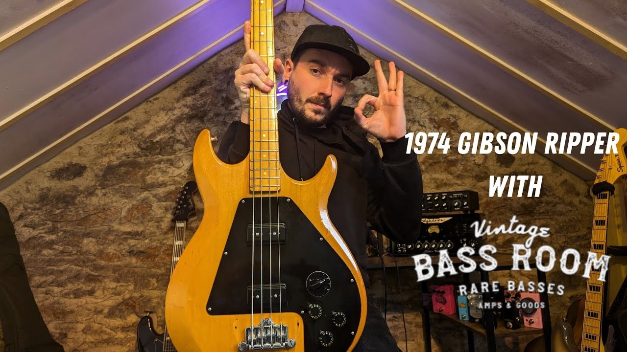 What A RIPPER! 1974 Gibson Ripper with Vintage Bass Room