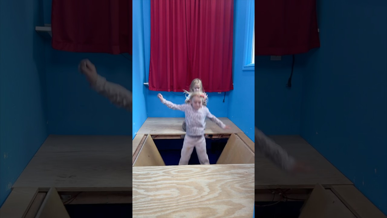 Little girl fell thru Trap Door! 😱