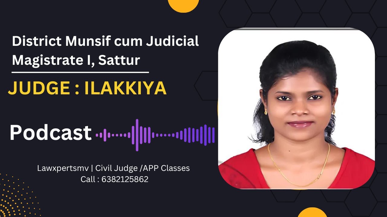 How to study for Civil Judge Exam | Judge Ilakkiya