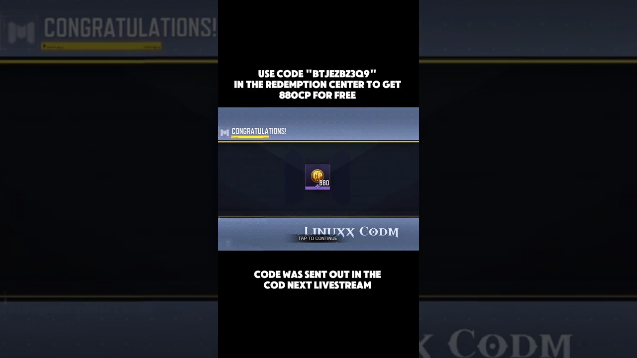 Do subscribe if it helps 🫶 | Get 880cp for free by using the code in the Redemption Center