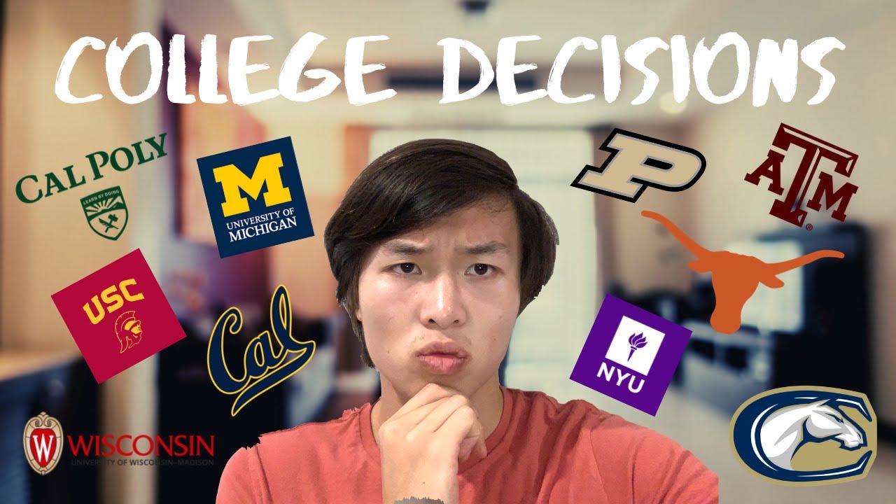COLLEGE DECISION REACTION 2020 *average student* (Stats, Extracurriculars, Reveal)