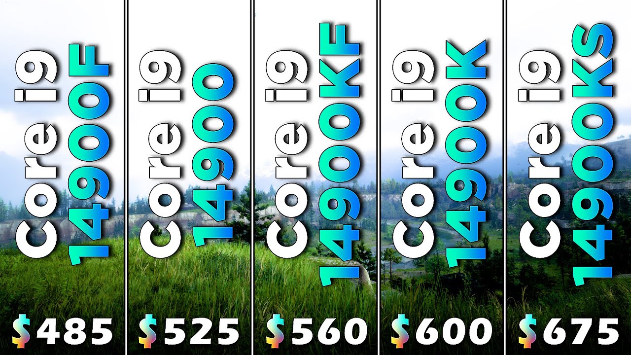 Core i9 14900F vs i9 14900 vs i9 14900KF vs i9 14900K vs i9 14900KS | PC Gameplay Tested