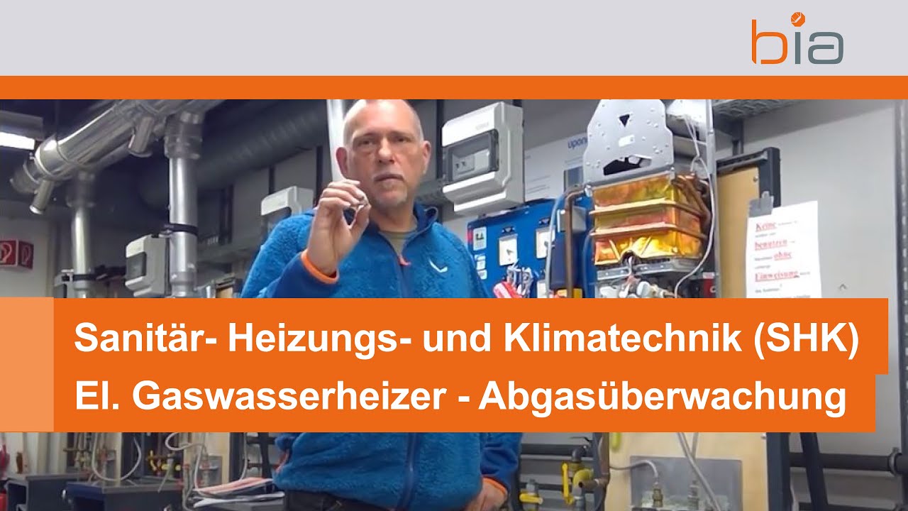 Sanitär- Heizungs- und Klimatechnik (SHK): Elektrischer Gaswasserheizer (GWH) -  Abgasüberwachung