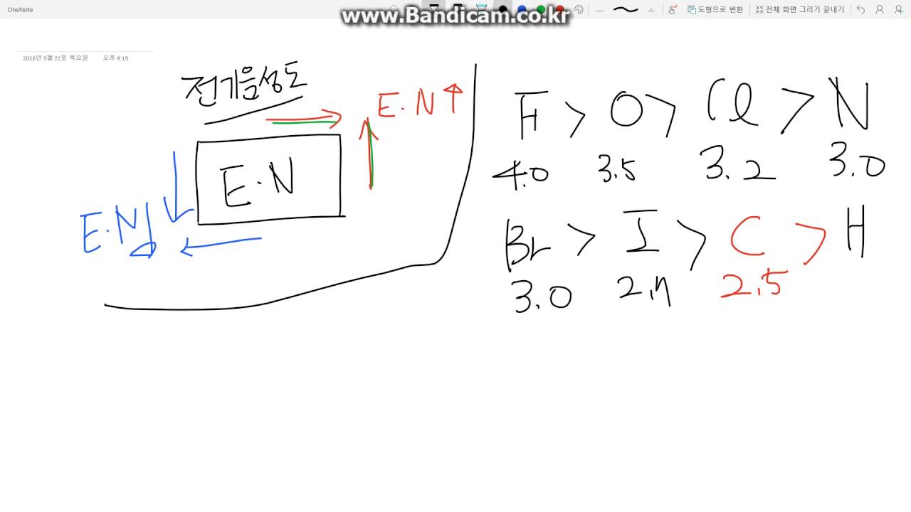 [유기화학] 전기음성도