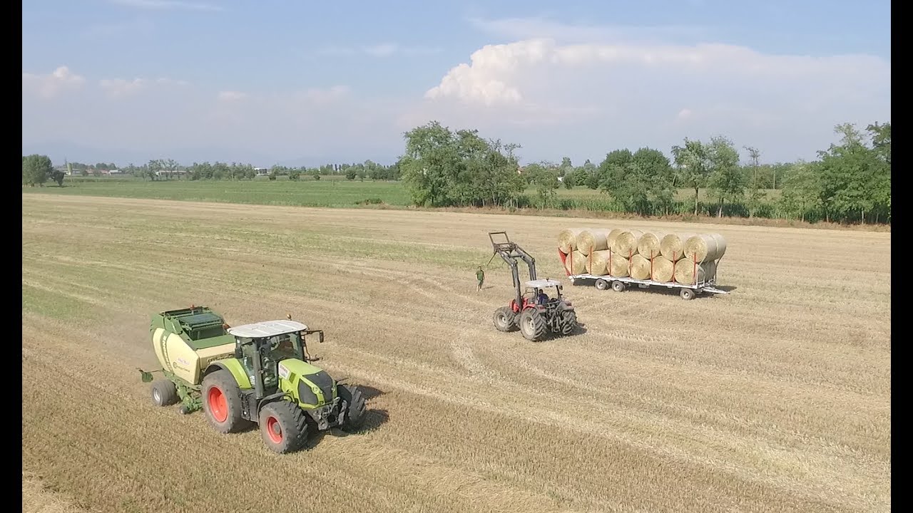 1 KM OF FIELD - Claas Axion 850 & Same Silver 105 | Agromeccanica Assanelli