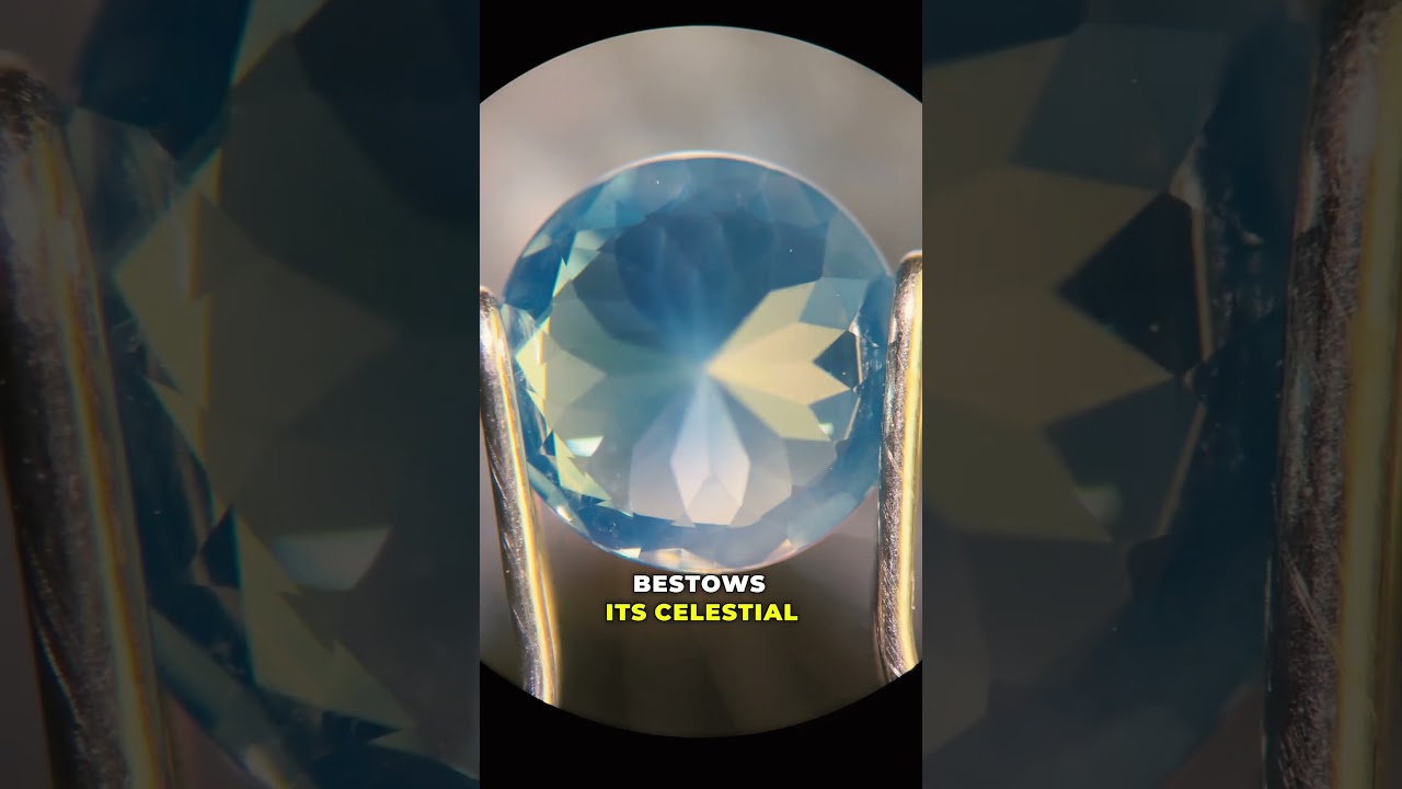 Sapphire 60x Zoom: Azure Blue 💎🔬 #science #crystals #sapphire