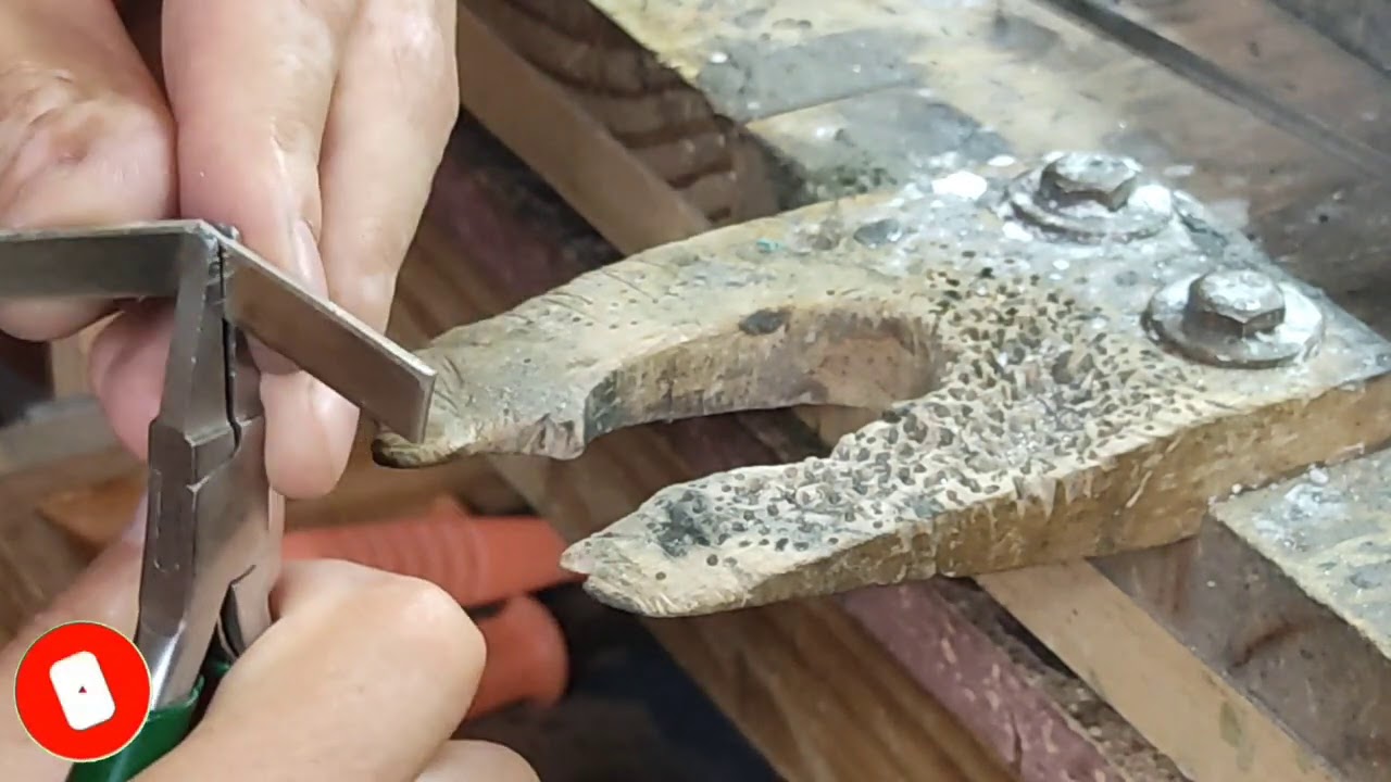 Como doblar un chapa a 90º correctamente - How to bend a sheet at 90º correctly