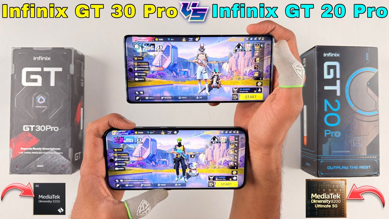 infinix gt 30 pro vs infinix gt 20 pro gaming test and comparison all features