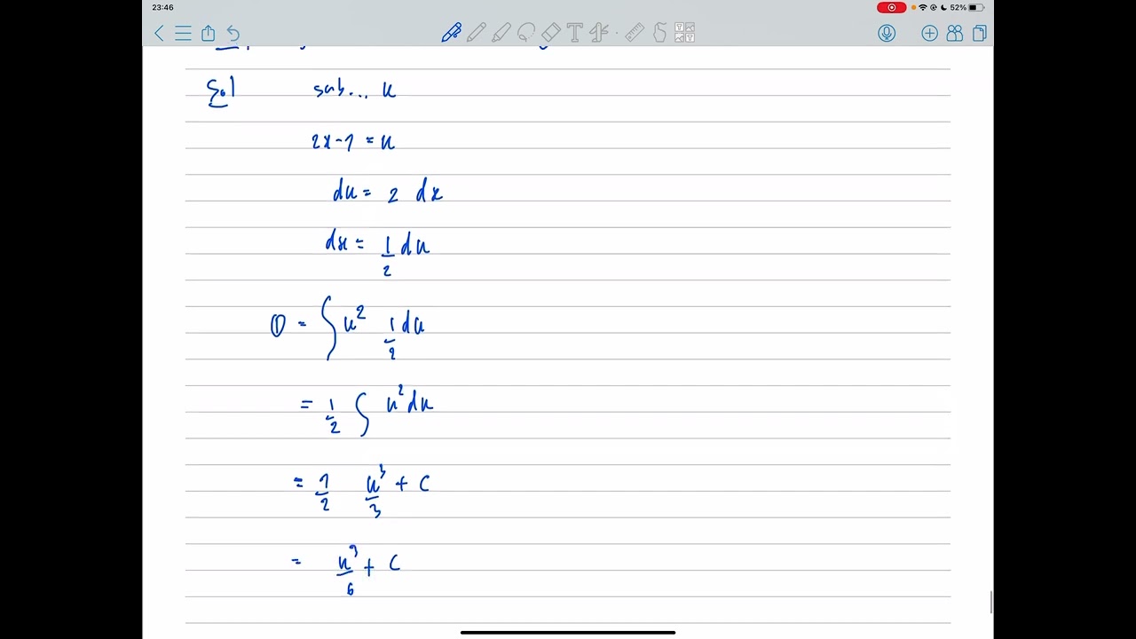 การหาปริพันธ์โดยการแทนค่า การอินทิเกรตโดยการแทนค่า (integration by substitution) คืออะไร