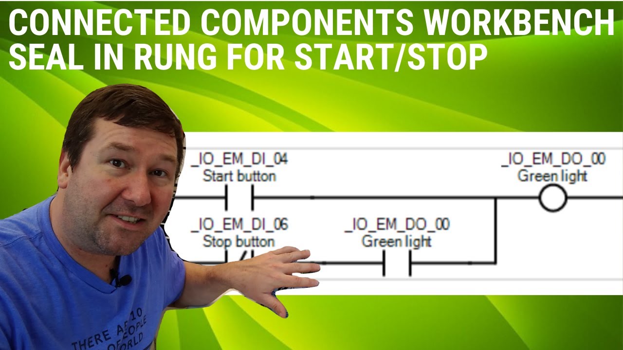 Program a START STOP in the Micro800 PLC with a Seal In