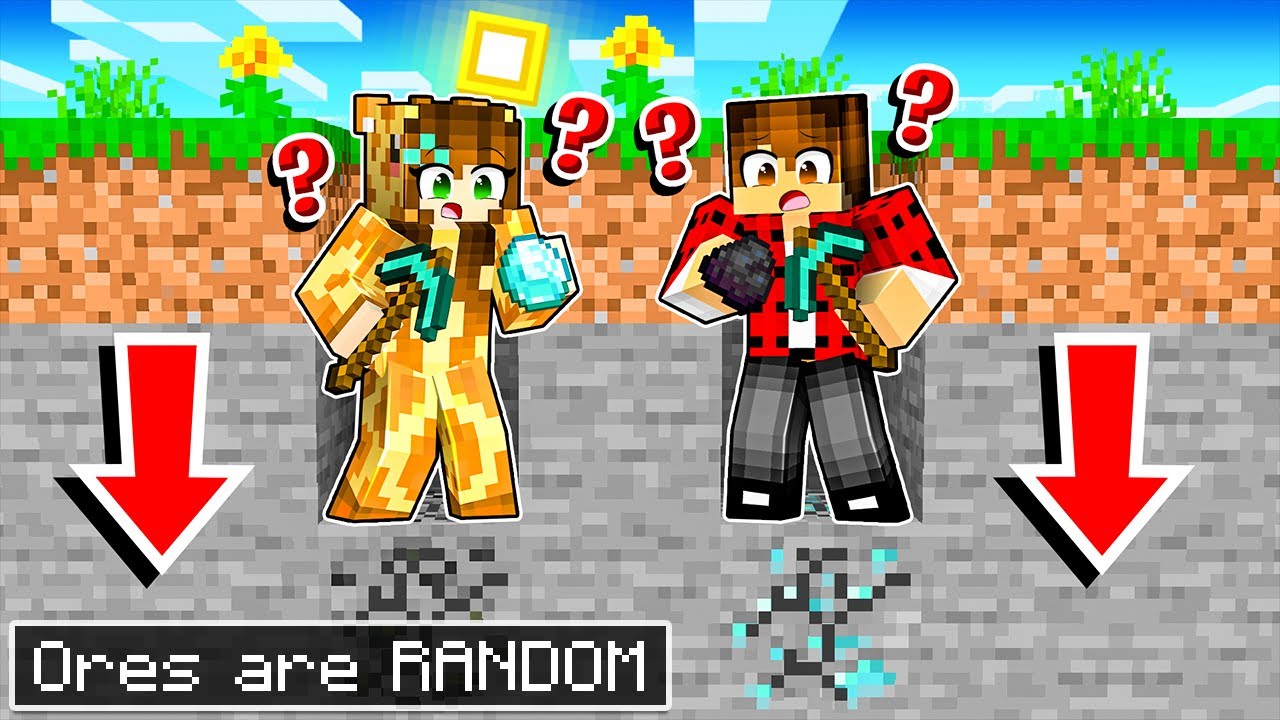 Digging STRAIGHT down but ORES are RANDOM in Minecraft