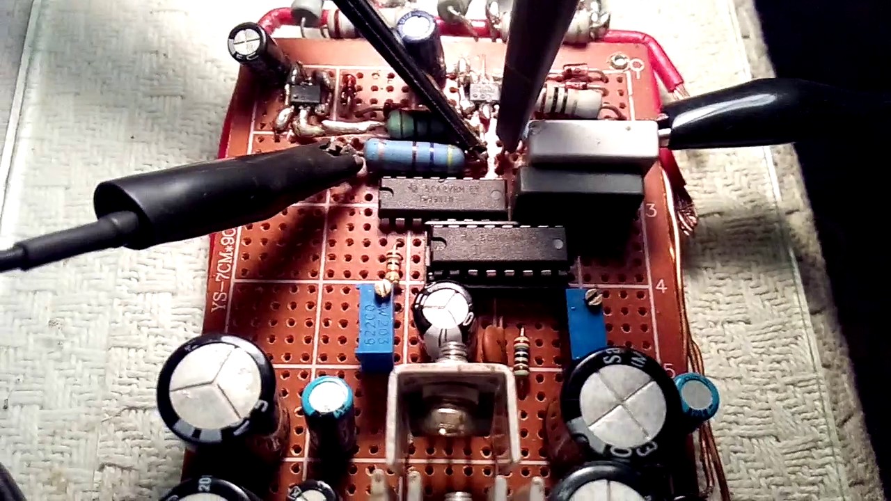 Testing Pinoytech's TL494 driver circuit.