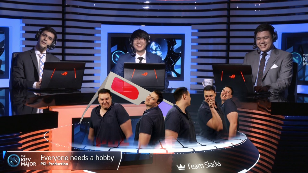 Team Slacks invade PGL Studio [The Kiev Major]
