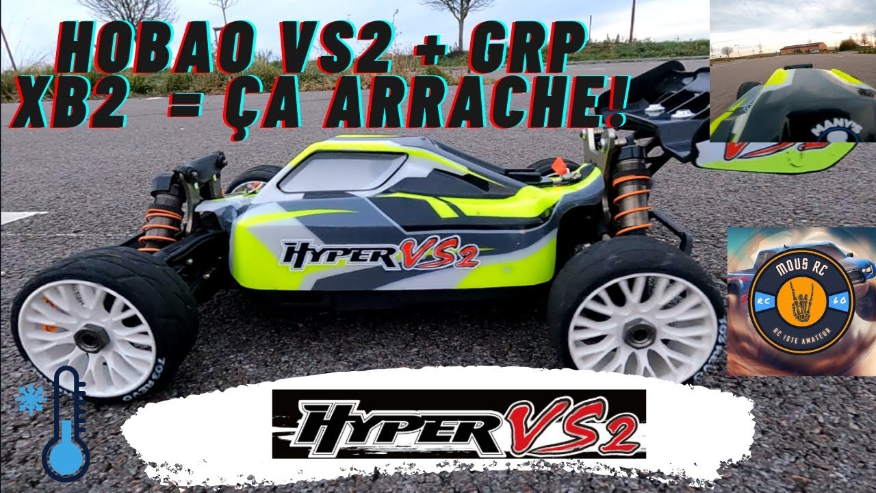 Hobao hyper VS2 sur parking avec pneu grp! ça envoie fort! (+chasse à l'e-maxx) #rccar #brushless