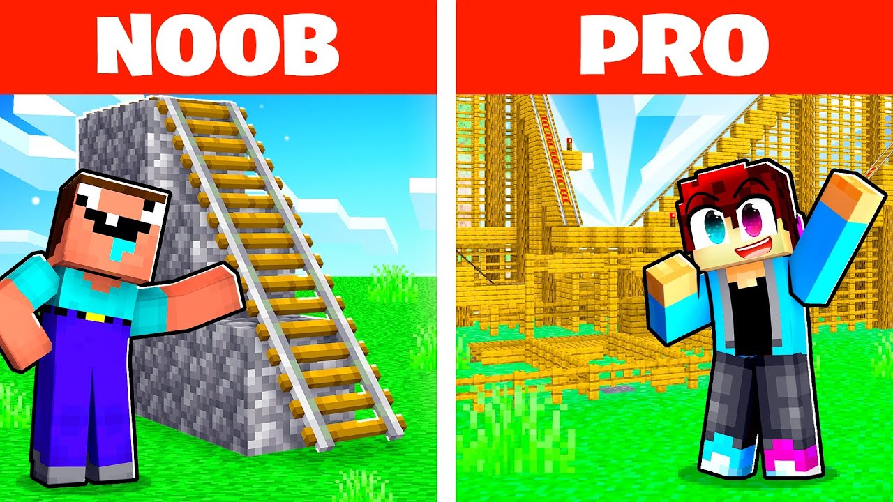 NOOB vs PRO ACHTBAAN Bouwen!