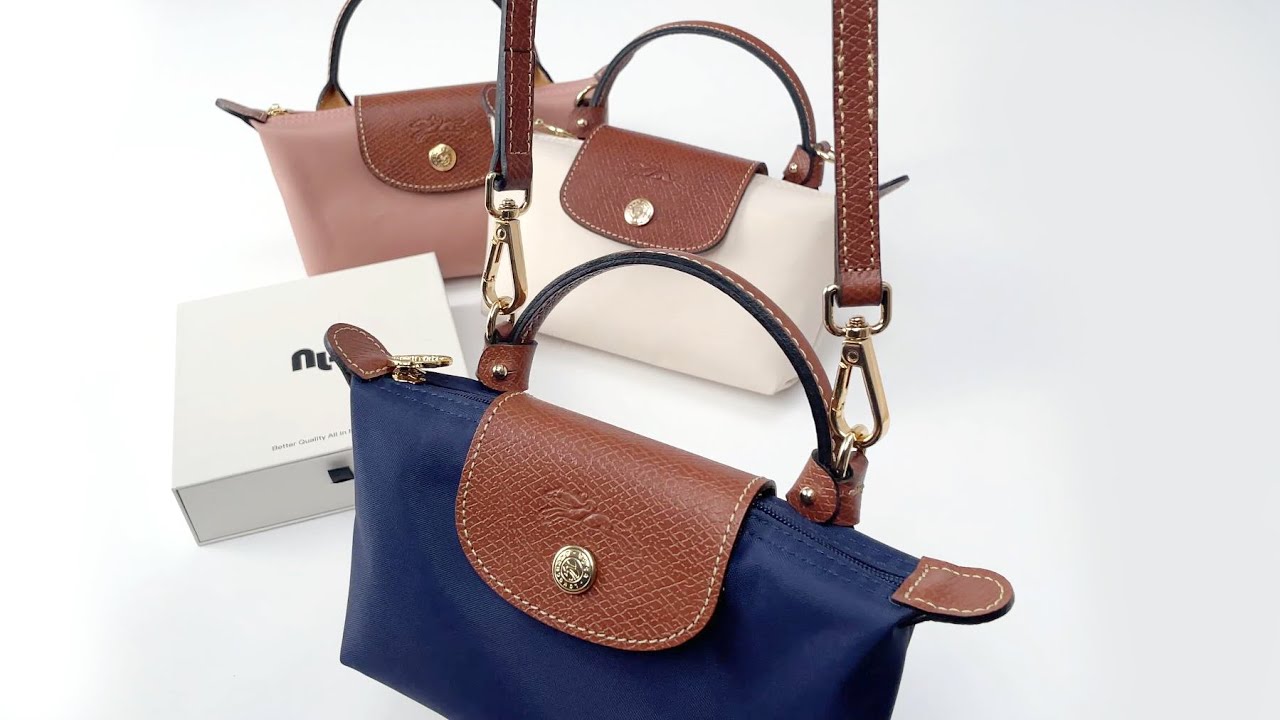 How to Install the LONGCHAMP Le Pliage Mini Pouch Genuine Leather Strap Conversion Kit