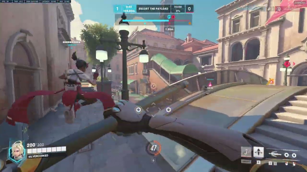 Overwatch 2 Competitive: Mercy main with Diamond Dreams #124 (S3)
