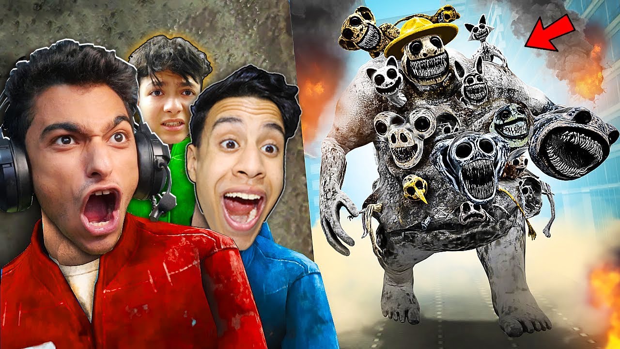 لعبة الغميضة الهروب من اكبر مجموعة حيوانات متوحشة مع عبده ماندو ..!! 🔥😱 | Garry's Mod