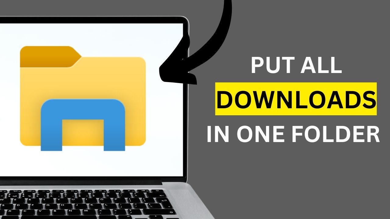 HOW TO PUT MY DOWNLOADS INTO ONE FOLDER ON MY DESKTOP |  WINDOWS & COMPUTER TIPS