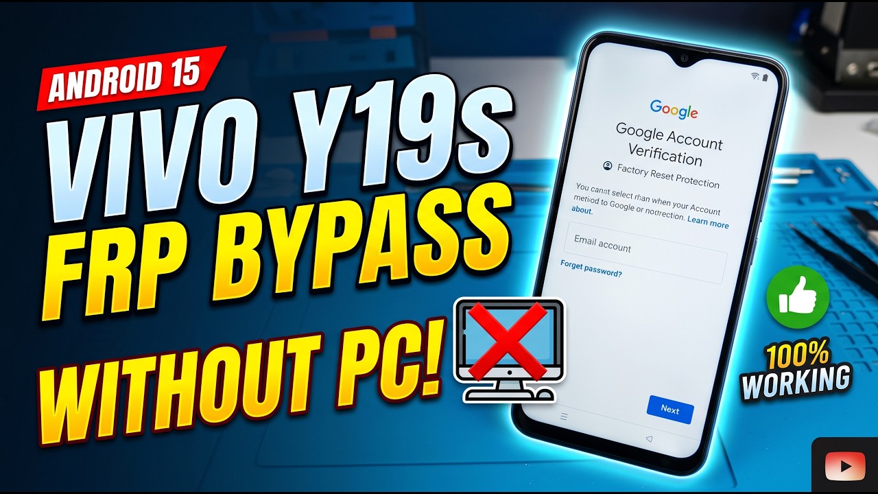 Vivo Y19s/Y19s Pro FRP Bypass Without PC Android 15
