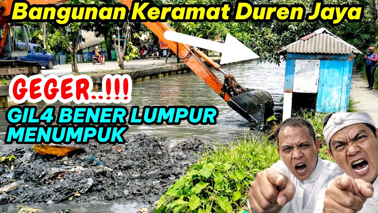 Viral‼️Pengerukan Kali Duren Jaya Temukan Tumpukan Lumpur di Balik Bangunan Keramat #kdm 
