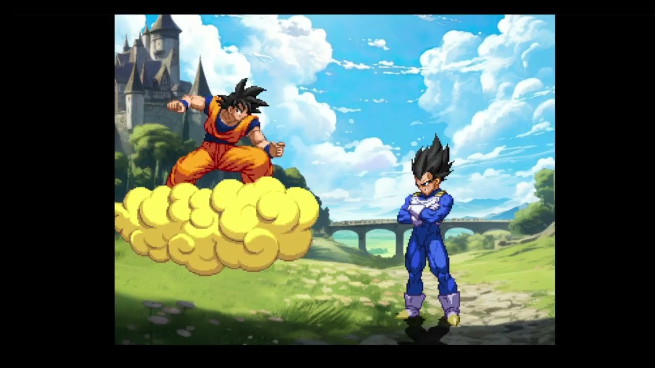 Goku vs Vegeta ( me vs cpu ) chars by @malusardimugen6706  vpfg modules by @asrwgm