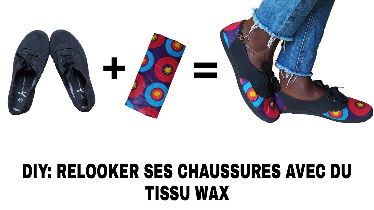 DIY: RELOOKER SES CHAUSSURES AVEC DU TISSU WAX