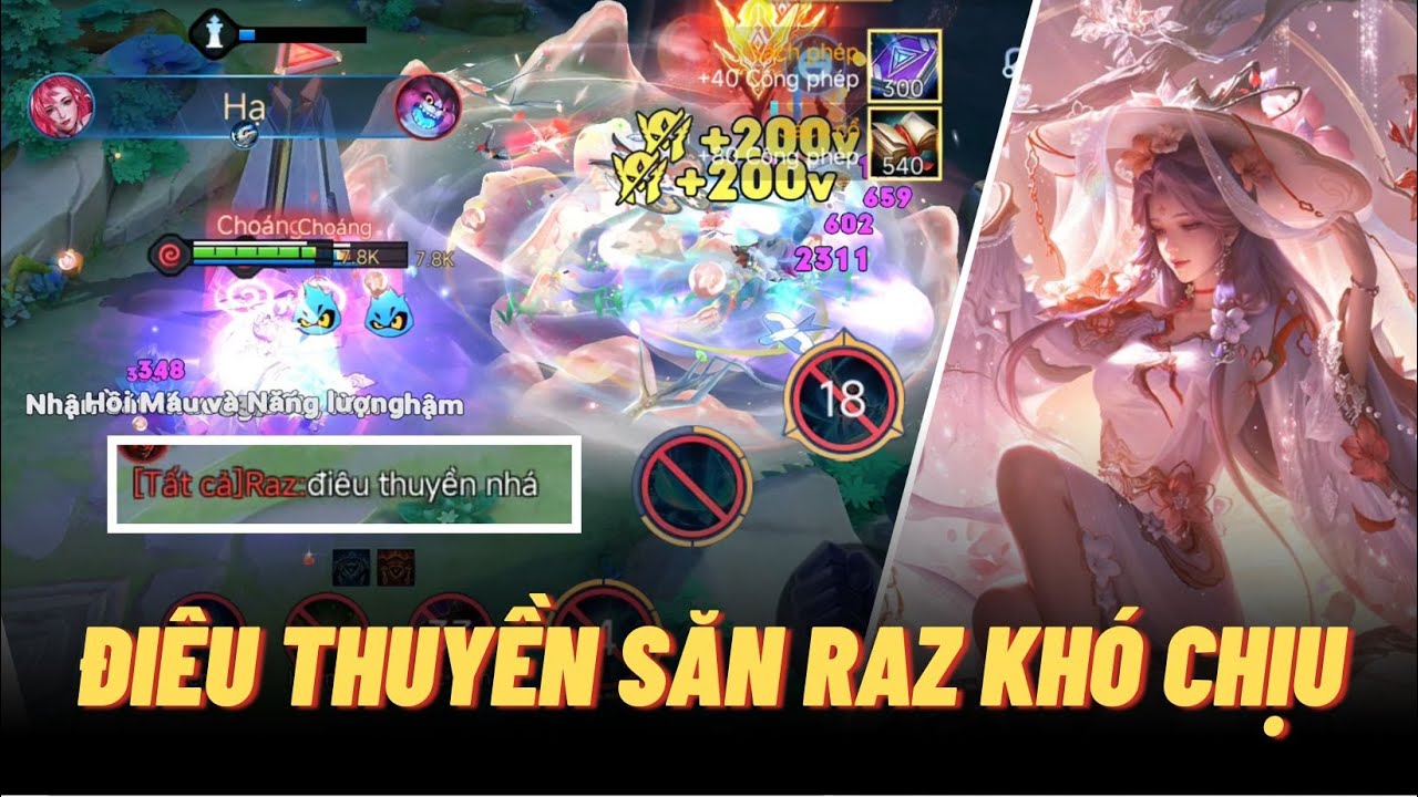 Gặp team 3 pháp sư Icyfoxx pick Điêu Thuyền đóng băng Raz bay màu | Liên quân mobile
