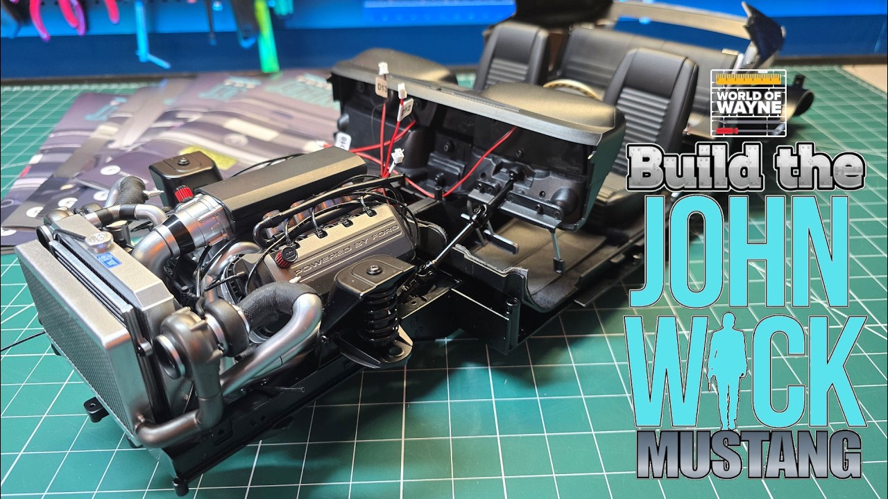 Соберите модель Ford Mustang Mk 1 1969 года из фильма «Джон Уик» в масштабе 1:8 — Набор 10 — Этап...