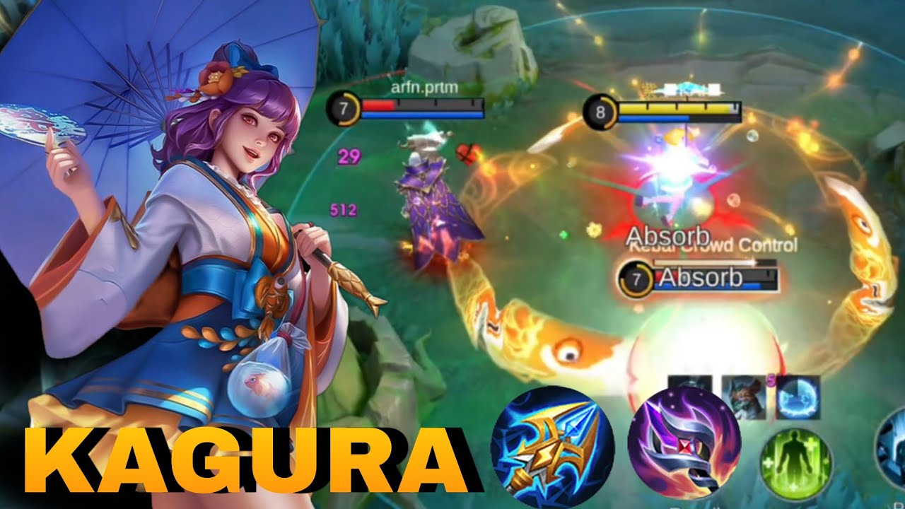 One match ! Kagura Gameplay solo rank gameplay mlbb 
