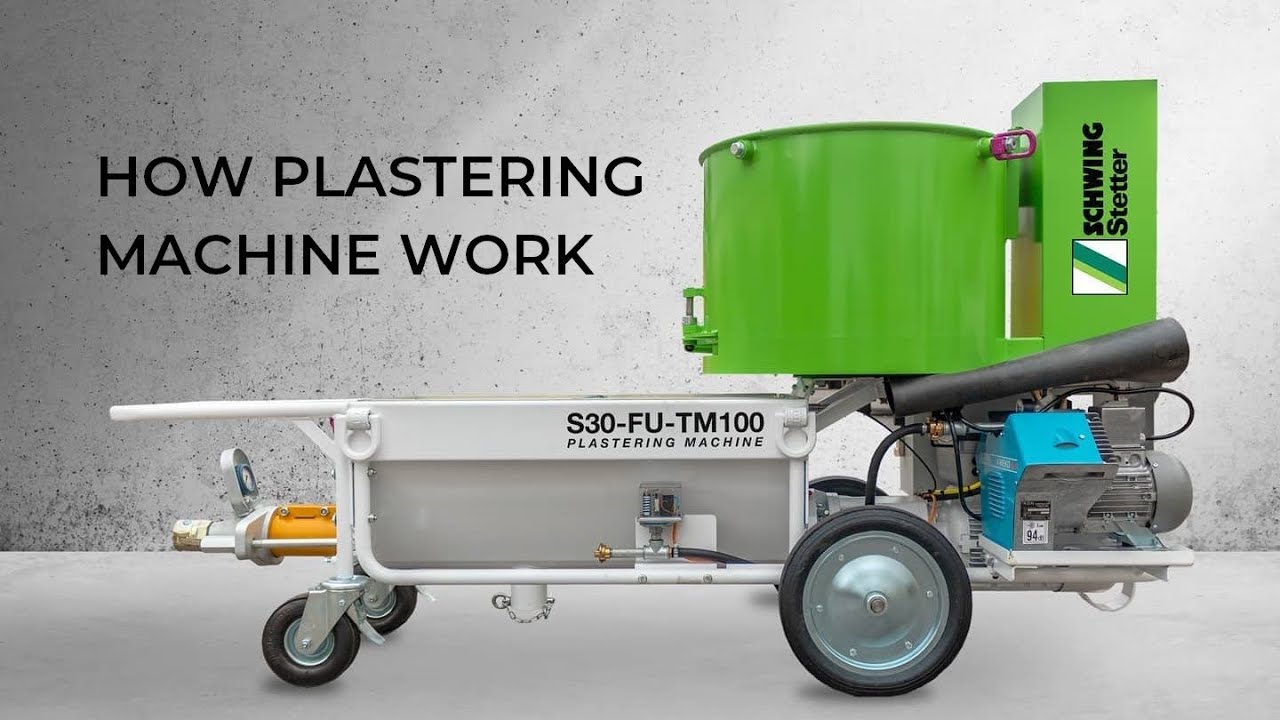How Plastering Machine work ? SCHWING Stetter - Plastering Machine.